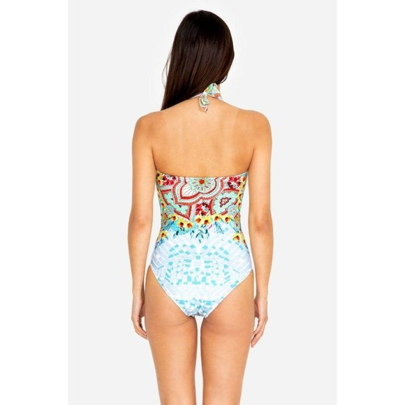NWT Johnny Was Elena Twist One-Piece Swimsuit, Size XS - Picture 10 of 16